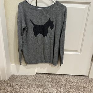 Loft Long Sleeve, Dog Print, Gray, Small